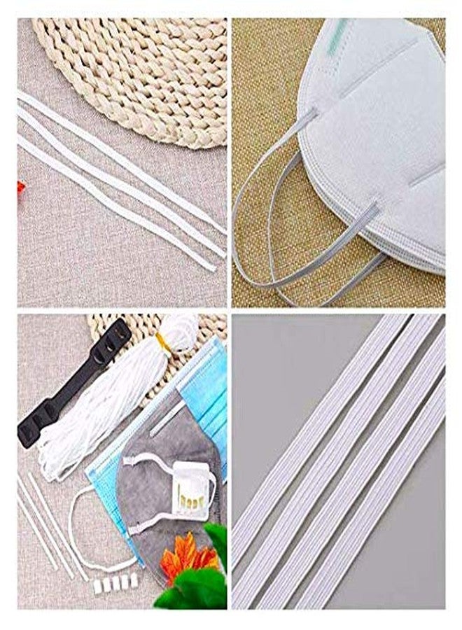 COSSESS White Knitted Elastic 4 mm X 300 Meters | C-3 Used in Masks AS Ear Loops | Used in Tailoring Activities - Image 3